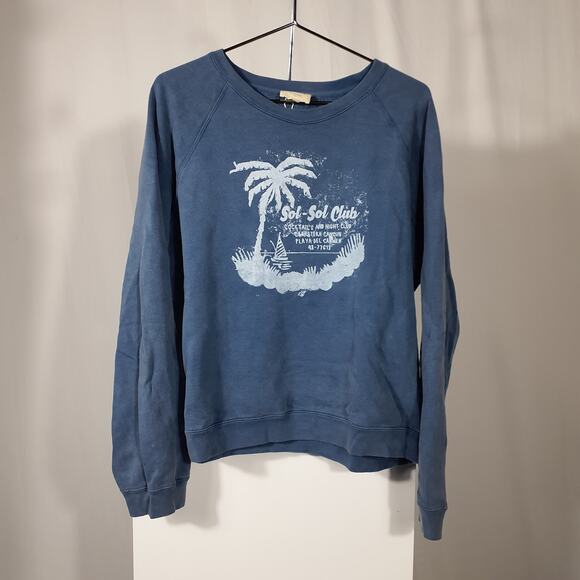 Sezane Sol Sol Club Sweatshirt Size XXL - Picture 2 of 7